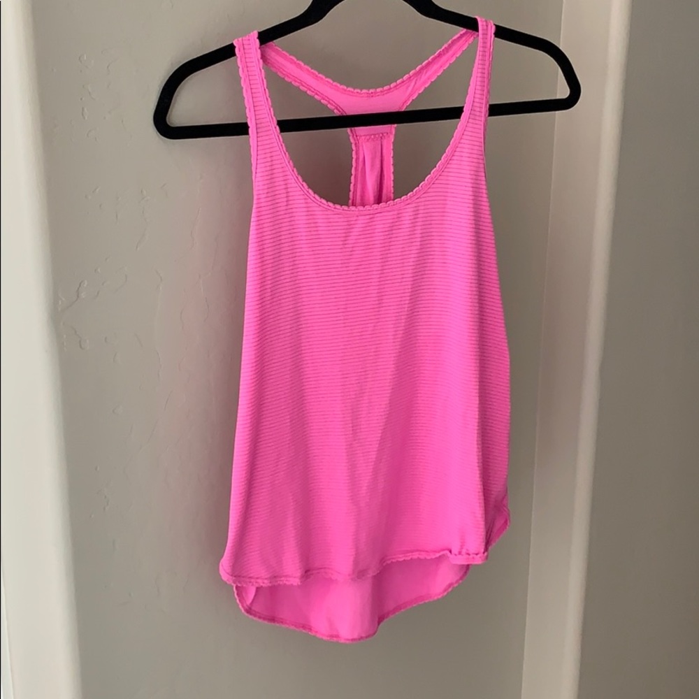 lululemon athletica Hot Pink Racerback Tank Top